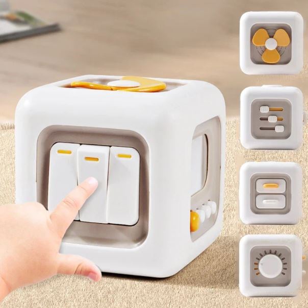 Cube d'activité Sensoriel et Educatif pour Bébé