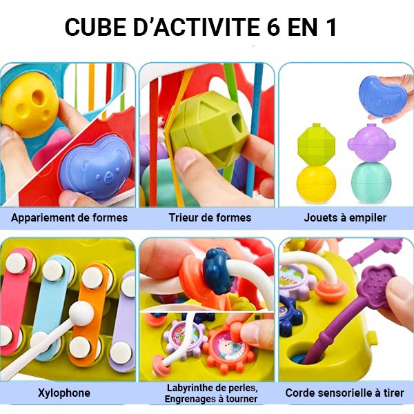Cube d'Activité Éducatif et Musical 6-en-1